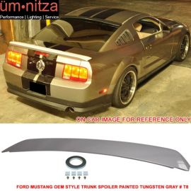 Fits 05-09 Ford Mustang Trunk Spoiler Painted Tungsten Gray # T8 - ABS