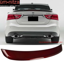 Fits 16-18 Nissan Maxima A36 OE2 Trunk Spoiler Painted Coulis Red #NAW