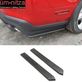 Fits 10-14 Mustang Rear Bumper Side Canards Splitters Extensions 2 Piece Valance