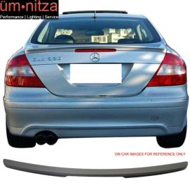 Fits 03-08 Benz W209 CLK Coupe Painted Matte Black Trunk Spoiler - ABS