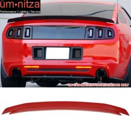 Fits 10-14 Ford Mustang Trunk Spoiler Painted Torch Red # D3
