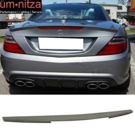 Fits 11-15 Benz SLK R172 2Dr Unpainted Trunk Spoiler Wing - ABS