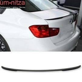Fits 12-18 BMW F30 3 Series Performance Style Trunk Spoiler Painted Matte Black