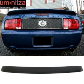 Fits 05-09 Ford Mustang Primer Black OE Style Trunk Spoiler Wing (ABS)