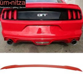 Fits 15-23 Ford Mustang 2-Door GT Style Trunk Spoiler ABS Painted # PQ Race Red