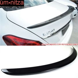 Fits 15-21 Benz W205 C Class AMG Style Trunk Spoiler Painted #197 Obsidian Black