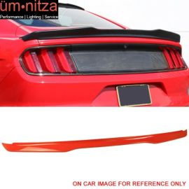 Fits 15-19 Mustang 2Dr High Kick V Painted Trunk Spoiler #CY Competition Orange