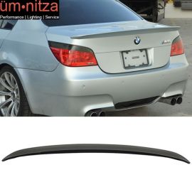 Fits 04-10 Fit BMW 5 Series E60 M5 Sedan AC Style Unpainted ABS Trunk Spoiler Wing