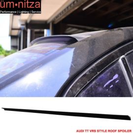 Fits 07-14 Audi TT 8J VRS Style Roof Spoiler Unpainted Black - PUF