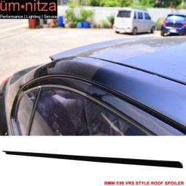 Fits 06-11 Fit BMW E90 VRS Style Roof Spoiler Unpainted Black - PUF