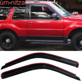 Fits 91-00 Ford Explorer 91-94 Mazda Navajo Window Visors Acrylic In-Channel