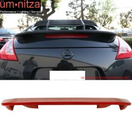 Fits 09-21 Nissan 370Z Z34 Fairlady OE Trunk Spoiler Wing Paint #A54 Vibrant Red