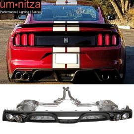 Fits 15-17 Ford Mustang Thunderbird Style Diffuser Catback Exhaust Tips Kits