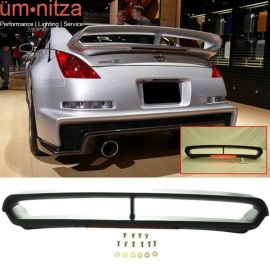 Fits 03-08 Nissan 350Z N Style RS Unpainted Trunk Spoiler 3RD LED Brake - ABS