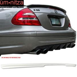 Fits 03-09 E-Class W211 ABS Trunk Spoiler Painted Alabaster White #960