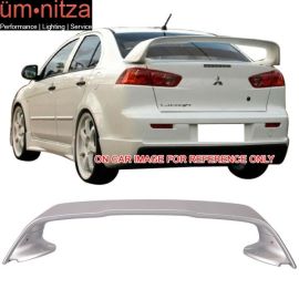 Fits 08-17 Mitsubishi Lancer EVO X 10 Trunk Spoiler Painted Apex Silver # A31