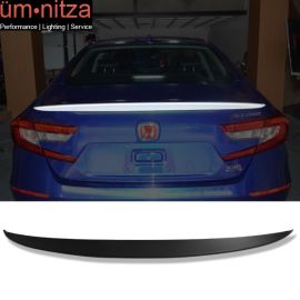 Fits 18-19 Honda Accord CZZ Style Rear Trunk Lip Spoiler Wing Unpainted ABS