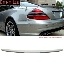 Fits 03-11 Benz SL-Class R230 AMG Trunk Spoiler Painted Alabaster White #960