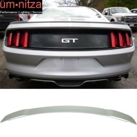Fits 15-19 Mustang GT Painted # UX Ingot Silver Metallic Trunk Spoiler ABS
