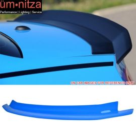 Fits 10-14 Ford Mustang Trunk Spoiler Painted ABS # CI Grabber Blue