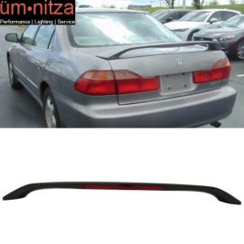 Fits 98-02 Honda Accord 4DR OE Style 3rd Brake LED Trunk Spoiler Unpainted - ABS