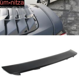 Fits 09-21 Nissan 370Z Z34 Fairlady OE Factory Unpainted ABS Black Trunk Spoiler