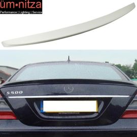 Fits 07-13 Benz S-Class W221 AMG Trunk Spoiler Painted Alabaster White # 960
