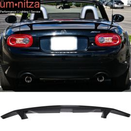 Fits 06-15 Mazda Miata Convertible Ikon Type A Trunk Spoiler Wing-Gloss Black