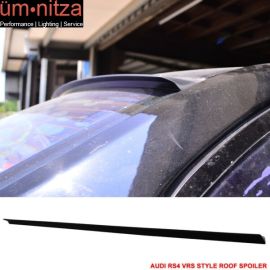 Fits 07-08 Audi RS4 8E B7 VRS Style Roof Spoiler Unpainted Black - PUF