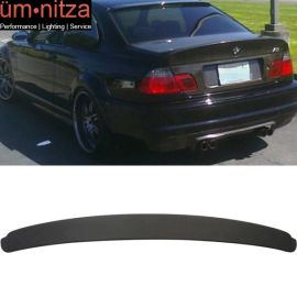 Fits 01-06 BMW E46 3 Series 2Dr Coupe Matte Black Roof Spoiler Wing - ABS