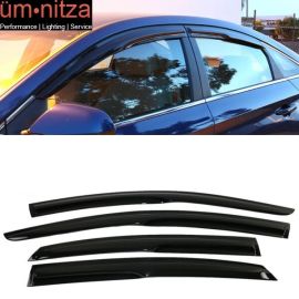 Fits 15-19 Hyundai Sonata Mugen Style Acrylic Window Visors Sun Rain Guard 4PC