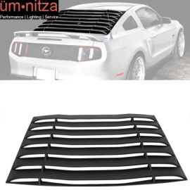Fits 05-14 Ford Mustang IKON Style Unpainted Rear Window Louvers Wing