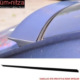 Fits 08-11 Cadillac STS 4Dr VRS Style Roof Spoiler Unpainted Black - PUF