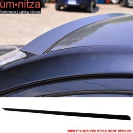 Fits 11-16 Fit BMW F10 4Dr VRS Style Roof Spoiler Unpainted Black - PUF