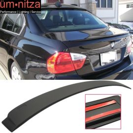 Fits 06-11 Fit BMW E90 Sedan 3 Series A STYLE Matte Black Roof Spoiler Wing - ABS