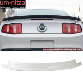 Fits 10-14 Ford Mustang Trunk Spoiler Painted Hi Performance White #HP - ABS