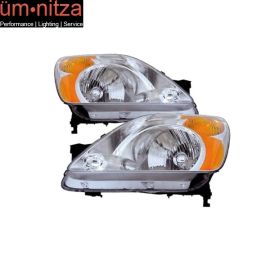 Fits 02-04 Honda CR-V RH LH Headlights Lamps