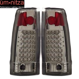 Fits 88-00 Chevy GMC Tahoe Pickup C Series LED Tail Lights Lamps G2 Chrome LH RH