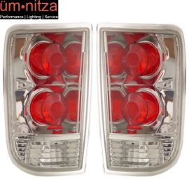 Fits 95-00 Chevy Blazer Tail Lights Chrome Lamps