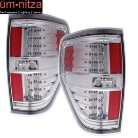 Fits 09-10 Ford F-150 LED Tail Lights All Chrome
