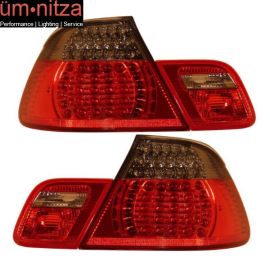 Fits 99-08 Fit BMW 3 Series E46 Convertible LED Tail Lights Red SM