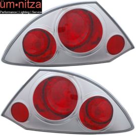 Fits 01-02 Mitsubishi Eclipse Tail Lights Lamps Chrome