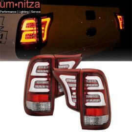 Fits 99-16 Ford F250 F350 F450 F550 LED Tail Light Clear Lens Red Housing