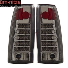 Fits 88-98 Chevy Full Size LED Tail Lights Chrome Lamps