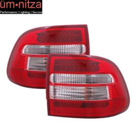 Fits 03-06 Porsche Cayenne LED Tail Lights Red Clear