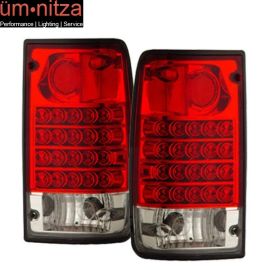 Fits 89-95 Toyota Pickup LED Tail Lights Red Clear
