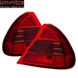 Fits 99-02 Mitsubishi Mirage LED Tail Lights Red Smoke