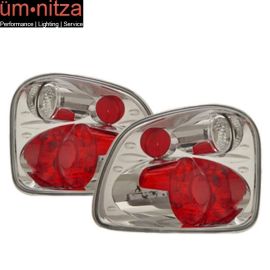 Fits 01-03 Ford F150 Flare Side Tail Lights Version 2 Chrome