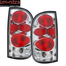 Fits 95-00 Toyota Tacoma 2-Door Tail Lights Lamps G2 Chrome