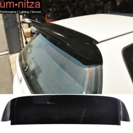 Fits 92-95 Honda Civic Hatchback Rear Roof Window Spoiler Wing ABS Gloss Black